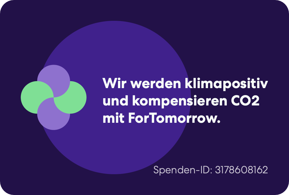 ForTomorrow - Website-Badge dunkel